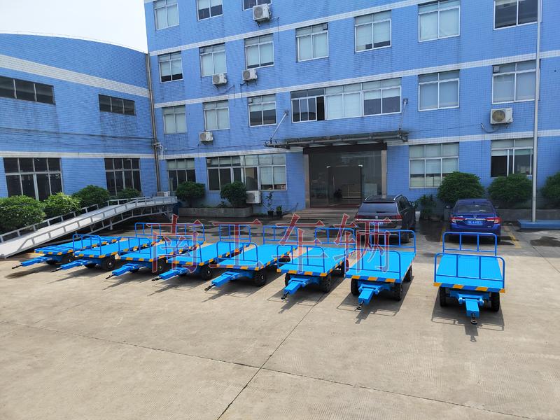 3吨无动力牵引华亿（中国）组前后可拆护栏