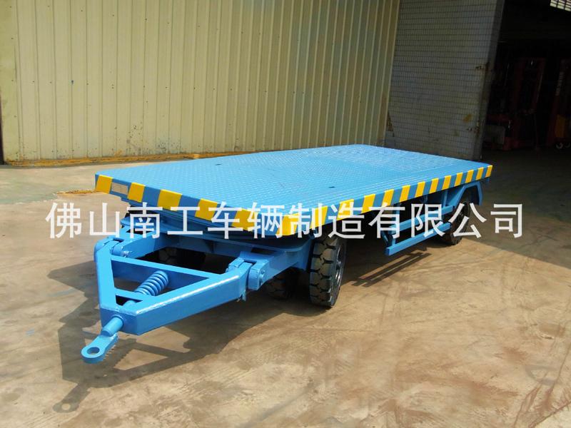 叉车牵引工业平板车 工厂车间周转用10吨华亿（中国）