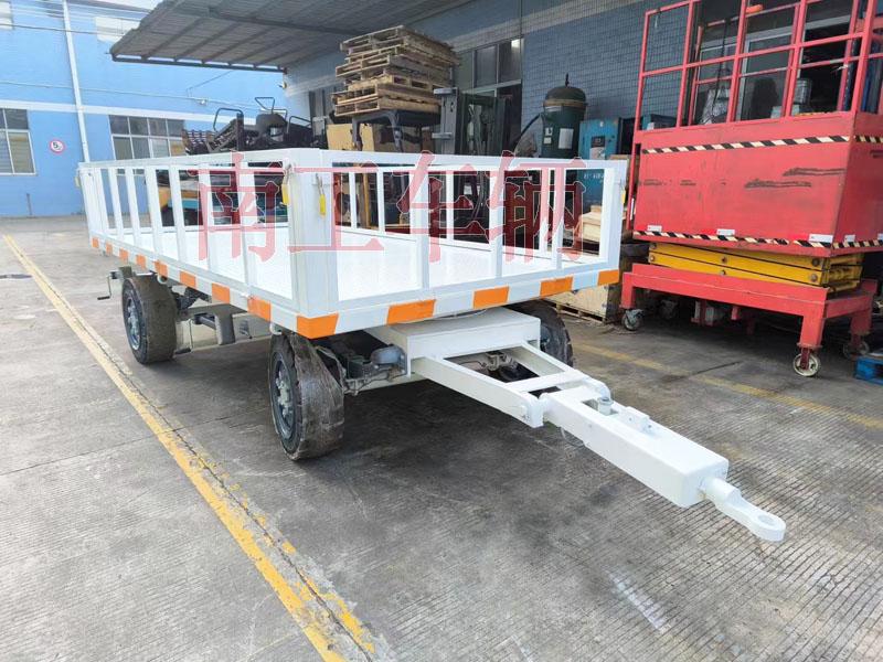 3吨华亿（中国）牵引工具拖车 带护栏减震刹车功能